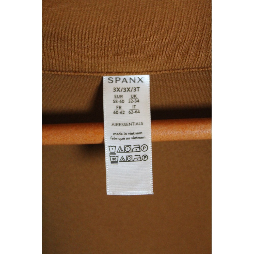Spanx Airessentials Half Zip Pullover Caramel Bro… - image 6